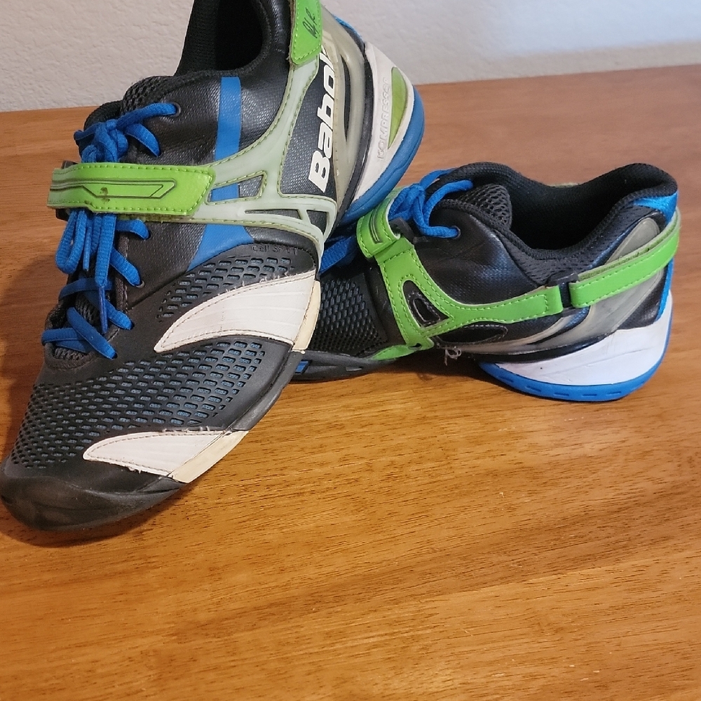 Men's Babolat Blue And Green Shoes